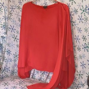 2pc Coral Blouse w/ Camisole